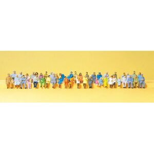 Preiser 48 Figurines pour trains miniatures H0 - Publicité Preiser 48 Figurines pour trains miniatures H0 - Publicité