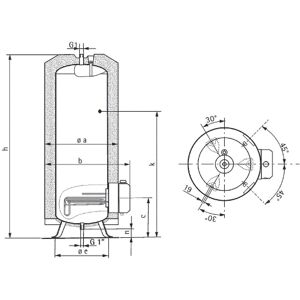 AEG STM 20 - 200L Warmwatertank - Roestvrij staal, Verstelbare temperatuur AEG STM 20 - 200L Warmwatertank - Roestvrij staal, Verstelbare temperatuur