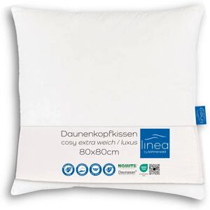 Böhmerwald White Goose Down Pillow - Premium Quality, 80x80cm Böhmerwald White Goose Down Pillow - Premium Quality, 80x80cm