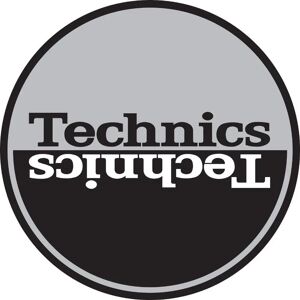 Technics Slipmat Måne Silver-Black Mirror - Slipmat för Turntable Technics Slipmat Måne Silver-Black Mirror - Slipmat för Turntable
