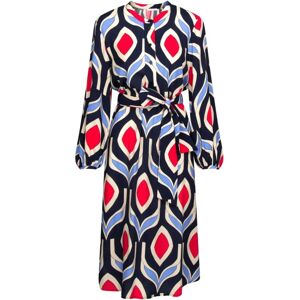 Seidensticker Schwarze Rose Geometrisches Muster Kleid - Kleid Seidensticker Schwarze Rose Geometrisches Muster Kleid - Kleid