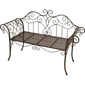 Gartenbank GARDEN PLEASURE Janne - Schwarze Stahl Gartensitzbank Gartenbank GARDEN PLEASURE Janne - Schwarze Stahl Gartensitzbank