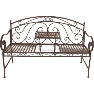 Banque de Jardin Garden Pleasure Saket - Métal Marron, Table Pliable, 141cm - Publicité Banque de Jardin Garden Pleasure Saket - Métal Marron, Table Pliable, 141cm - Publicité