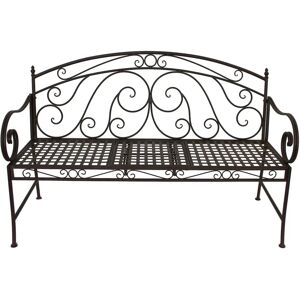 Zahradní lavice Garden Pleasure Saket - Černá - Odolný kov, 146cm Zahradní lavice Garden Pleasure Saket - Černá - Odolný kov, 146cm