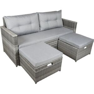 Zahradní lounge set Garden Pleasure Malta šedé - Zahradní nábytek Zahradní lounge set Garden Pleasure Malta šedé - Zahradní nábytek