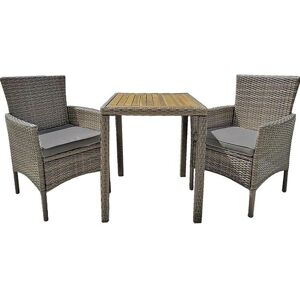 Ensemble de mobilier de jardin Garden Pleasure Dakota - Gris, Marron, Noir - Extérieur - Publicité Ensemble de mobilier de jardin Garden Pleasure Dakota - Gris, Marron, Noir - Extérieur - Publicité
