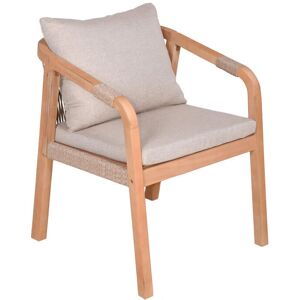 Garden Pleasure BOGOTA Beige Gartenstühle - Holz, 2 St. Garden Pleasure BOGOTA Beige Gartenstühle - Holz, 2 St.