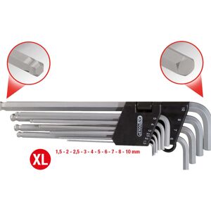 Zestaw kluczy imbusowych KS Tools 151.3200 - Długa powierzchnia, głowica kulowa, 10 szt Zestaw kluczy imbusowych KS Tools 151.3200 - Długa powierzchnia, głowica kulowa, 10 szt