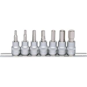 KS Tools 911.3945 screwdriver bits set - 7-piece, chrome-vanadium steel, 3/8" KS Tools 911.3945 screwdriver bits set - 7-piece, chrome-vanadium steel, 3/8"