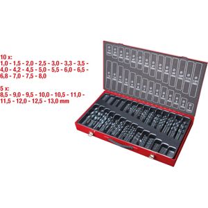 KS Tools 330.1650 drill bit - 230-piece high-speed steel set for metal, plastic, wood KS Tools 330.1650 drill bit - 230-piece high-speed steel set for metal, plastic, wood