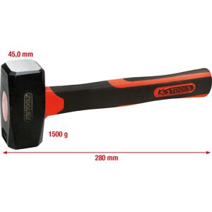Marteau KS Tools 142.5151 - Poignée en fibre, 1500g, Noir - Outil - Publicité Marteau KS Tools 142.5151 - Poignée en fibre, 1500g, Noir - Outil - Publicité