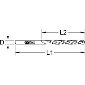 KS Tools 330.3047 Drill Bit - 10 pcs - High Speed Steel KS Tools 330.3047 Drill Bit - 10 pcs - High Speed Steel