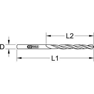 KS Tools 330.3071 Cobalt-Bohrer - 7,1 mm, 109 mm, 10 Stück KS Tools 330.3071 Cobalt-Bohrer - 7,1 mm, 109 mm, 10 Stück
