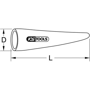KS TOOLS Isolationshülse - 10mm Durchmesser - 40mm Länge - IEC 60900 KS TOOLS Isolationshülse - 10mm Durchmesser - 40mm Länge - IEC 60900