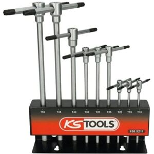 KS TOOLS Set of Keys - T-Handle, Metal Display - 9 Pcs - Model 158.5211 KS TOOLS Set of Keys - T-Handle, Metal Display - 9 Pcs - Model 158.5211