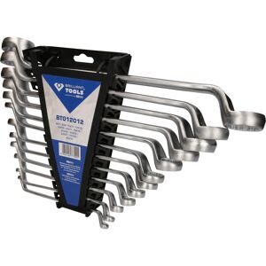 Brilliant Tools BT012012 Double Ring Wrenches Set - Professional, 75° offset Brilliant Tools BT012012 Double Ring Wrenches Set - Professional, 75° offset