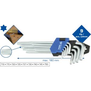 Ensemble de clés Torx Brilliant Tools BT044009 - 9 pièces, compact, acier chrome vanadium - Publicité Ensemble de clés Torx Brilliant Tools BT044009 - 9 pièces, compact, acier chrome vanadium - Publicité