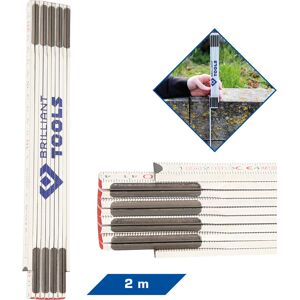 Brilliant Tools BT110900 Ruban à mesurer pliable 2m Brilliant Tools BT110900 Ruban à mesurer pliable 2m