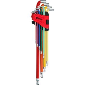 KS Tools 151.5210 Torx nøglesæt - Flerfarvet, Ekstra lang, Kuglehoved, T10-T50 KS Tools 151.5210 Torx nøglesæt - Flerfarvet, Ekstra lang, Kuglehoved, T10-T50