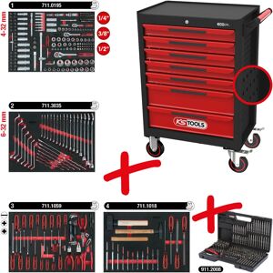 KS Tools 897.7515 chariot à outils - Acier avec 7 tiroirs - Publicité KS Tools 897.7515 chariot à outils - Acier avec 7 tiroirs - Publicité