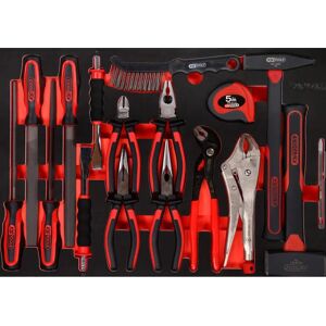 Juego de herramientas KSTOOLS - Alicates, martillos y cinceles en inserto de espuma - 17 pzs Juego de herramientas KSTOOLS - Alicates, martillos y cinceles en inserto de espuma - 17 pzs