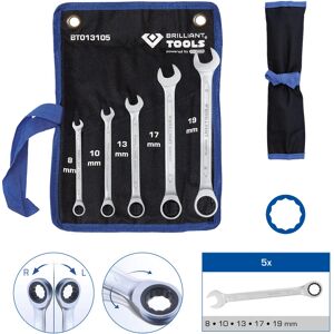Brilliant Tools BT013105 Clés combinées - 8-19 mm, 5 pcs - Publicité Brilliant Tools BT013105 Clés combinées - 8-19 mm, 5 pcs - Publicité
