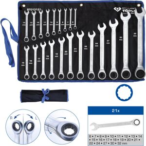 Brilliant Tools BT013121 Combination Wrench Set - Ratchet, 21 pcs, 6-32 mm Brilliant Tools BT013121 Combination Wrench Set - Ratchet, 21 pcs, 6-32 mm