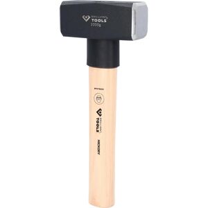 BRILLIANT TOOLS Hamer met hickory-handvat - 1000g - Gereedschap - Zwart - 26cm BRILLIANT TOOLS Hamer met hickory-handvat - 1000g - Gereedschap - Zwart - 26cm