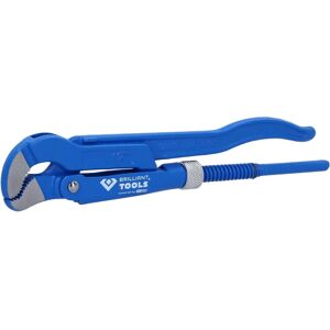 BRILLIANT TOOLS Pipe Wrench - 45° Angled 1/2" - Pipe Fitting Tool BRILLIANT TOOLS Pipe Wrench - 45° Angled 1/2" - Pipe Fitting Tool