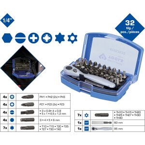 Brilliant Tools BT053532 Ratelsleutel Set - 72 Tanden 1/4" Brilliant Tools BT053532 Ratelsleutel Set - 72 Tanden 1/4"