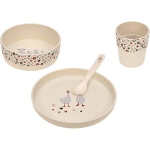 Lässig Tiny Farmer Kindergeschirr-Set - Schaf & Gans - Beige Lässig Tiny Farmer Kindergeschirr-Set - Schaf & Gans - Beige