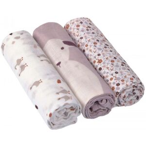 Lässig Baby Blanket & Swaddle Cloths - Tiny Farmer, 80x80cm, Set of 3 Lässig Baby Blanket & Swaddle Cloths - Tiny Farmer, 80x80cm, Set of 3