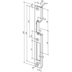 ASSA ABLOY ProFix 2 118.14 - Türschließblech für Stahlrahmen ASSA ABLOY ProFix 2 118.14 - Türschließblech für Stahlrahmen