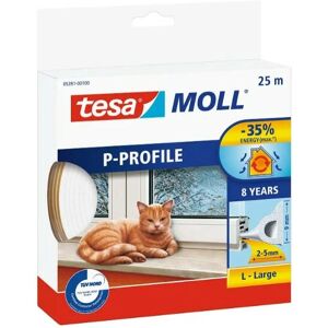Tesa P-Profile Seal - White - 25 m - Window Seal Rubber Tesa P-Profile Seal - White - 25 m - Window Seal Rubber