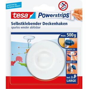 Tesa Powerstrips Ceiling Hook - White - Home Storage Hook Tesa Powerstrips Ceiling Hook - White - Home Storage Hook