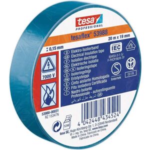 Tesa Blåt isoleringstape - 20 m x 19 mm - Elektrisk isolering Tesa Blåt isoleringstape - 20 m x 19 mm - Elektrisk isolering