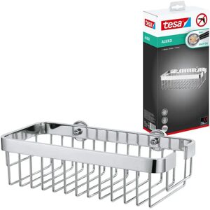 Tesa Aluxx Stainless Steel Bathroom Shower Caddy - Easy Install No Drilling Tesa Aluxx Stainless Steel Bathroom Shower Caddy - Easy Install No Drilling