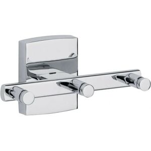 Tesa Hakenleiste - Einfaches Anbringen, Wiederverwendbar, Chrom-Optik Tesa Hakenleiste - Einfaches Anbringen, Wiederverwendbar, Chrom-Optik