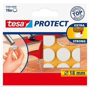 TESA 57892-00000-01 Møbelbeskyttelsesfilte - Rund, 18mm, 16 stk TESA 57892-00000-01 Møbelbeskyttelsesfilte - Rund, 18mm, 16 stk