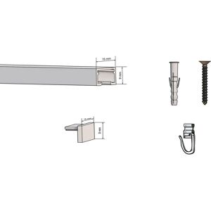 indeko Objektschiene - 440cm Weiß Aluminium indeko Objektschiene - 440cm Weiß Aluminium