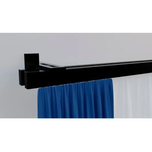 Indeko Bern Gardinenstange 290cm, schwarz, 2-läufig, Maßanfertigung Indeko Bern Gardinenstange 290cm, schwarz, 2-läufig, Maßanfertigung