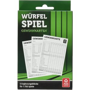 Ass Altenburger - Kaartspellen - Dobbelspel Winkaarten - Blokken - Set van 5 Ass Altenburger - Kaartspellen - Dobbelspel Winkaarten - Blokken - Set van 5