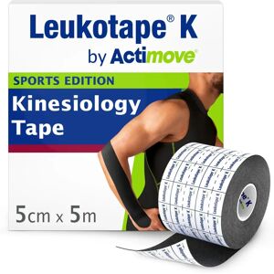 Nastro elastico in cotone Actimove Leukotape K - 5cm x 5m - Nero Nastro elastico in cotone Actimove Leukotape K - 5cm x 5m - Nero