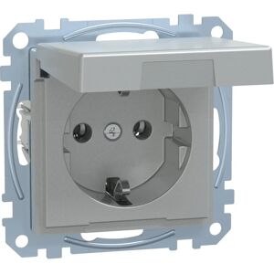 Merten MEG2414-0460 Aluminium IP44 Schuko stopcontact Merten MEG2414-0460 Aluminium IP44 Schuko stopcontact