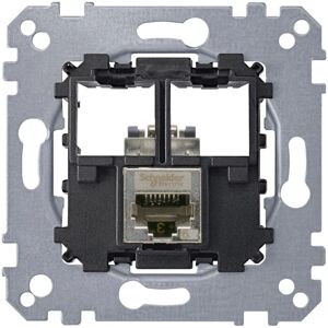 Merten MEG4576-0021 Schwarze RJ45 Cat6A STP Wandplatte - Steckdose Merten MEG4576-0021 Schwarze RJ45 Cat6A STP Wandplatte - Steckdose