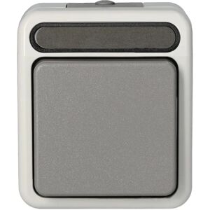 Merten Modello MEG3116-8029 - Interruttore IP44 Grigio Chiaro Merten Modello MEG3116-8029 - Interruttore IP44 Grigio Chiaro