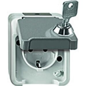 Merten MEG2416-8029 Toma de corriente gris claro IP44 - Enchufe eléctrico Merten MEG2416-8029 Toma de corriente gris claro IP44 - Enchufe eléctrico