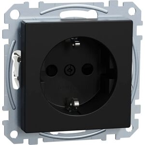 Merten Ocean Plastic Beschermcontact - Zwart - Stopcontact Merten Ocean Plastic Beschermcontact - Zwart - Stopcontact