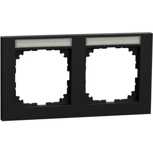 Cadre d'interrupteur Merten M-Pure 2 modules - Type de commutateur - Publicité Cadre d'interrupteur Merten M-Pure 2 modules - Type de commutateur - Publicité