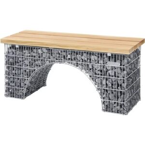 Banquette de jardin BELLISSA - 45x54x125cm - Moderne, Acier Résistant et Bois de Douglas - Publicité Banquette de jardin BELLISSA - 45x54x125cm - Moderne, Acier Résistant et Bois de Douglas - Publicité